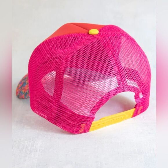 NATURAL LIFE Sunshine Hat - Red and Pink - Picture 2 of 5